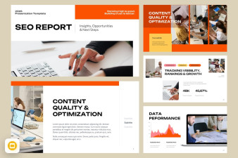 Seo Report PowerPoint Template